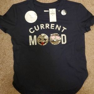 NWT Gap sequin T-shirt XS